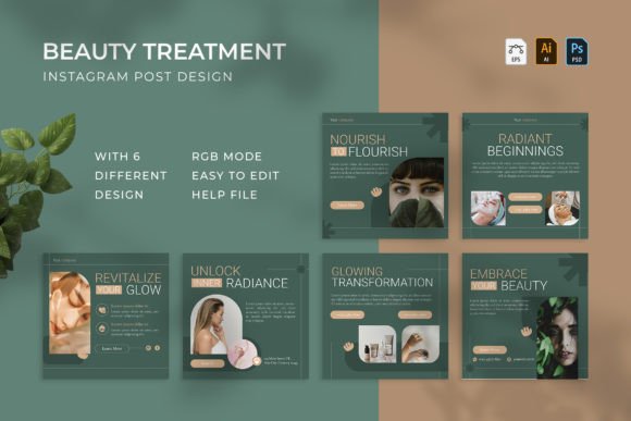 Download Beauty Treatment - Instagram Post - Premium Resources