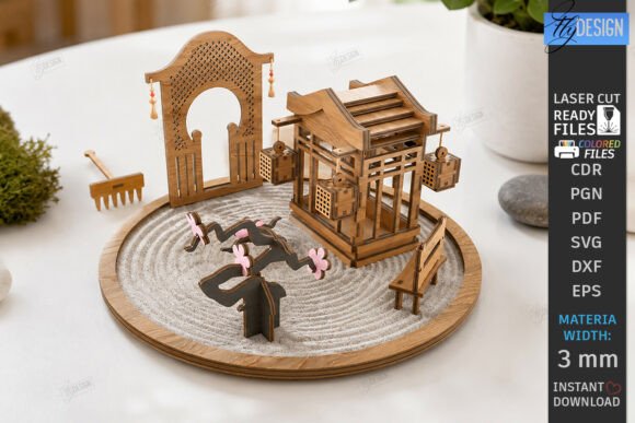 Download Mini Zen Garden Sand Tray Laser Cut |CNC - Premium Resources