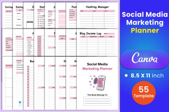 Download Social Media Marketing Planner Canva - Social Collection