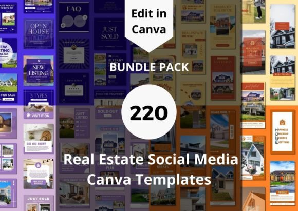 Download 220 Real Estate Social Media Templates - Social Collection
