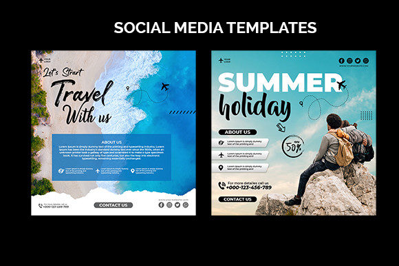Download Travel Social Media Templates - Social Collection