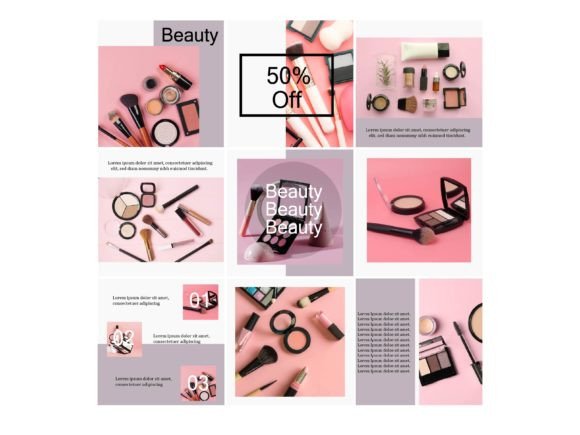 Download Media Social Template Beauty Makeup - Social Collection