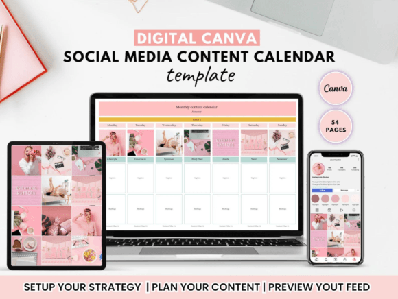 Download Social Media Content Canva Template - Social Collection