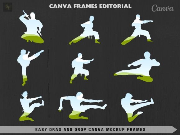 Download Martial Arts Set Frame Bundle Collection - Premium Resources