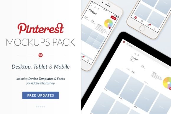 Download Pinterest Social Media Mockups Pack - Social Collection