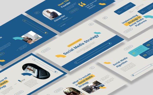 Download Social Media Strategy Keynote Template - Social Collection