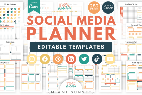 Download Social Media Planner Canva Templates - Social Collection