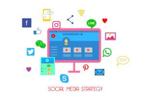 Download Flat Web Content Social Media Strategy - Social Collection
