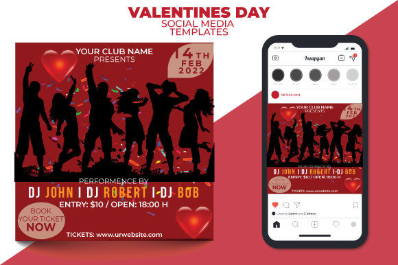Download Valentines Day Social Templates - Social Collection