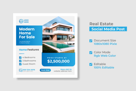 Download Real Estate Social Media Post and Web - Social Collection