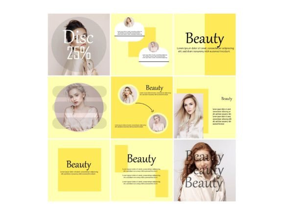 Download Media Social Template Color Yellow - Social Collection