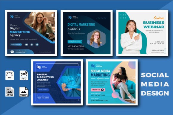 Download 5 in 1 Social Media Marketing Templates - Social Collection