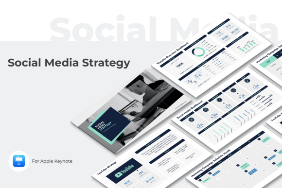 Download Social Media Strategy Keynote Template - Social Collection